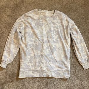 Lululemon oversized incognito camo crewneck